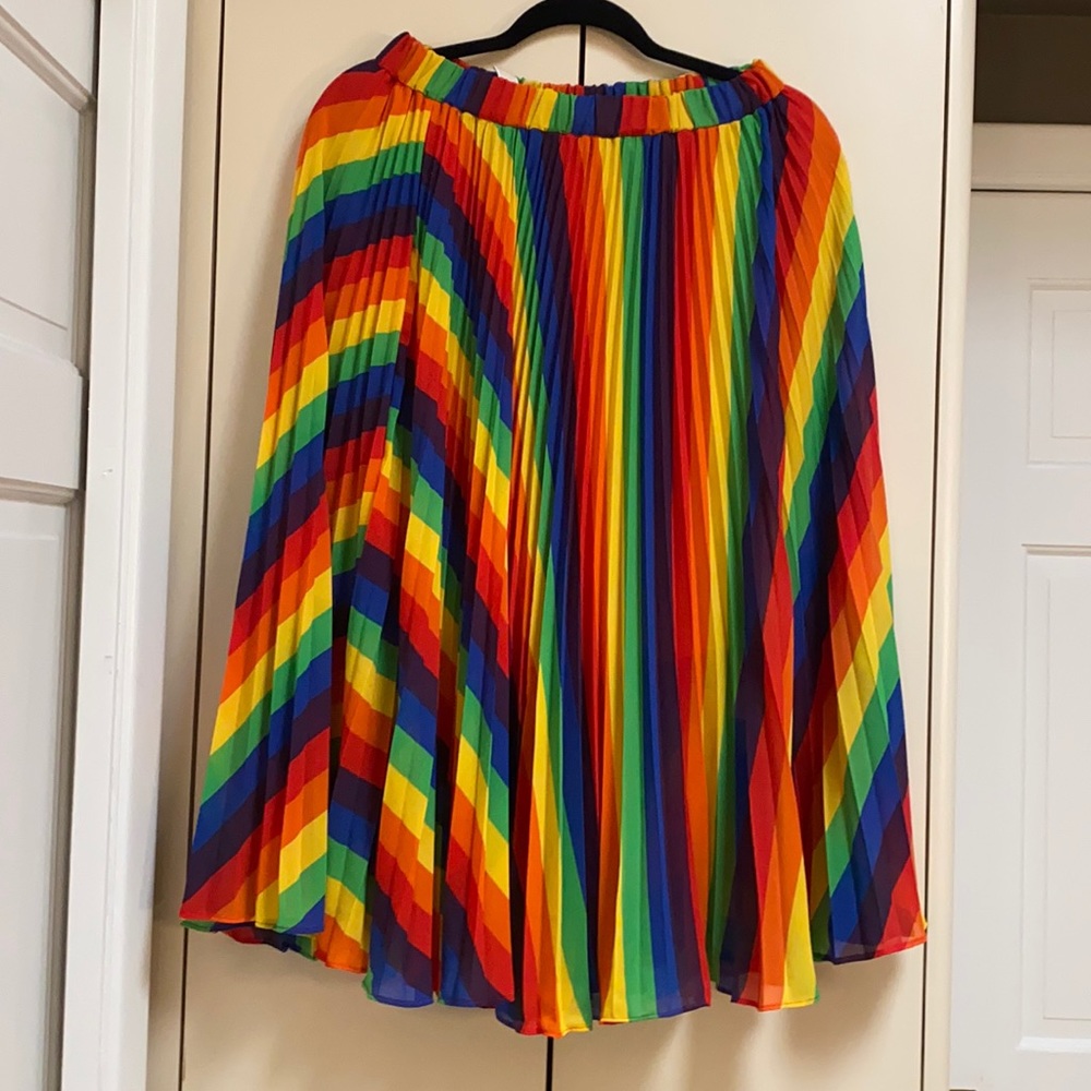 Michael Kors Rainbow Midi Skirt